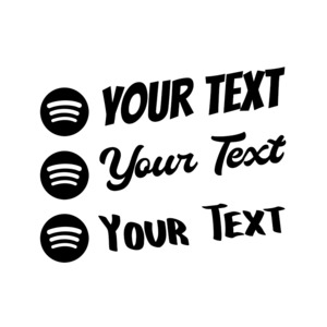 CUSTOM SOCIAL MEDIA STICKERS - STICKERshop.nz: CUSTOM Spotify Username