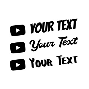 CUSTOM SOCIAL MEDIA STICKERS - STICKERshop.nz: CUSTOM YouTube Username