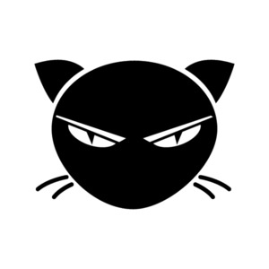 Animals Birds Dragons - STICKERshop.nz: Angry Cat