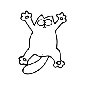 Cartoons Characters - STICKERshop.nz: Simon’s Cat Window Splash