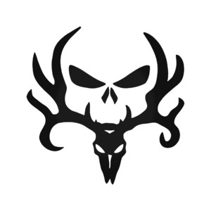 ALL STICKERS - STICKERshop.nz: Buck Antlers Skull