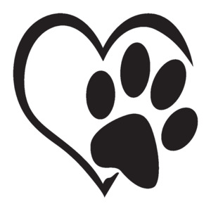 Hearts Love - STICKERshop.nz: Heart and Paw