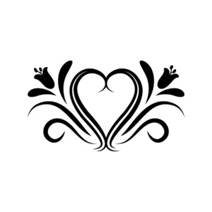 Hearts Love - STICKERshop.nz: Heart Shape Flowers
