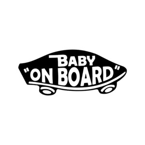 Baby On Board - STICKERshop.nz: Baby On Board Skateboard