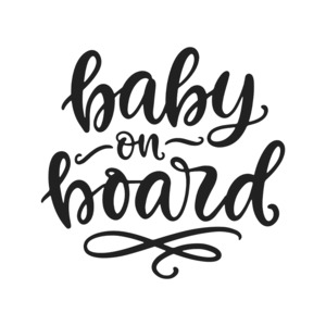 Baby On Board - STICKERshop.nz: Baby On Board Writing