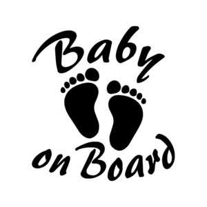 Baby On Board - STICKERshop.nz: Baby On Board Little Feet
