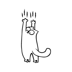 Cartoons Characters - STICKERshop.nz: Simon’s Cat Claws