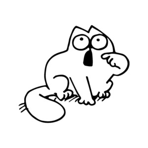 Cartoons Characters - STICKERshop.nz: Simon’s Cat Hungry