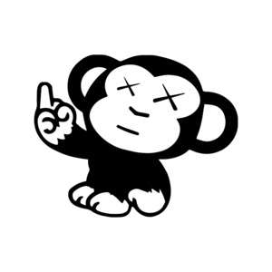 Funny Humour - STICKERshop.nz: Naughty Monkey, Middle Finger