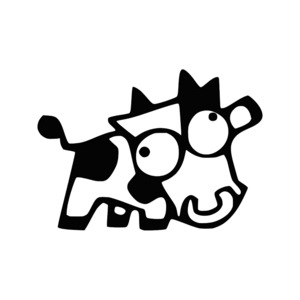 Funny Humour - STICKERshop.nz: Funny Cow Cattle