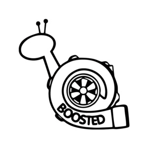 Auto Car Culture JDM - STICKERshop.nz: JDM Boosted Turbo Snail