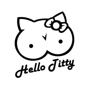 Funny Humour - STICKERshop.nz: Hello Titty