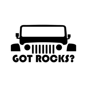 Jeep Wrangler Silhouette Got Rocks