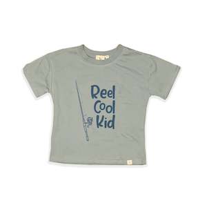 Tee Shirts: REEL COOL KID T-SHIRT - STONE