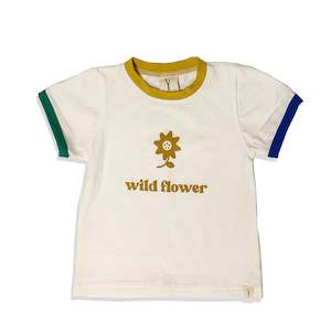 T Shirts: WILD FLOWER KIDS T-SHIRT - IVORY