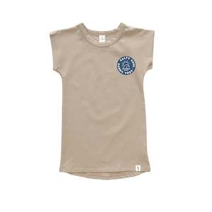 Dresses: SALTY SOUL AND SANDY TOES - LONG T-SHIRT DRESS - SAND