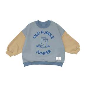 Baby: SWEATSHIRTS - MUD PUDDLE JUMPER - BLUE