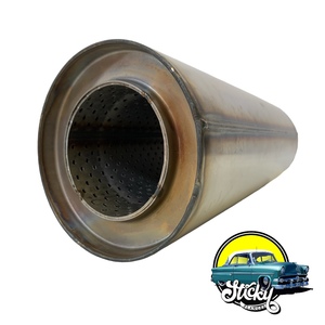2.5″ Stainless Round Muffler Sticky Flanges