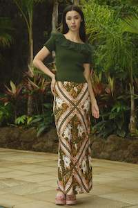 Skirt: Stand Bias Me Skirt /Pink-Olive