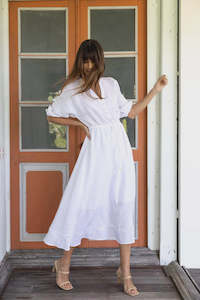 Dress: Ambrosia Midi Dress /White