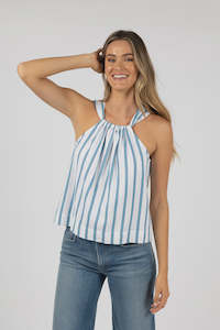 Santos Top /Blue Strip