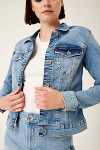 Garcia Jeans: Italian Sofia Slim Fit Denim Jacket