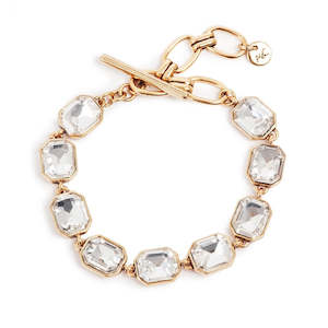 Jewellery: Reflection Crystal Bracelet/Gold