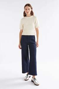 Elk: Luft Knit Top / White