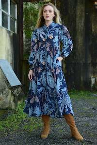 Picot-a-Boo Dress / Navy