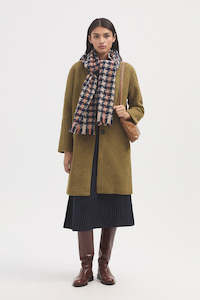 Scarf / Navy Tricolour Herringbone