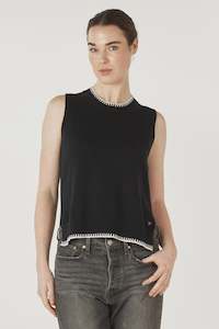 Essential Two Tone Vest / Black