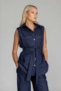 Kent Vest / Blue Denim