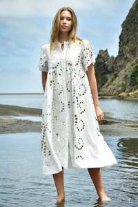 Cooper By Trelise Cooper: Round + Round Dress / White