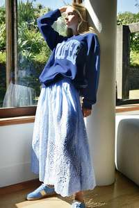 Forward Motion Skirt / Blue