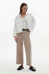 Celia Oversized Jacket / White Wash