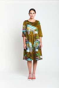 Picasso Shift Dress / Multi