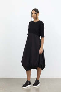 Style X Lab: Dynamic Drape Dress / Black