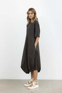 Dynamic Drape Dress / Olive