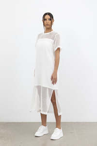 Style X Lab: Snapshot Chic Dress / White