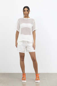 Style X Lab: Snapshot Chic Top / White