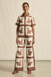 Zoe Kratzman: Gesture Pant / Coffee Collage