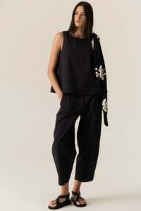 Pol Clothing: Avrid Barrel Pant / Ink