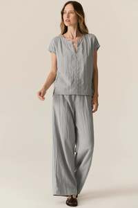 Pol Clothing: Faire Belt Pant / Sky