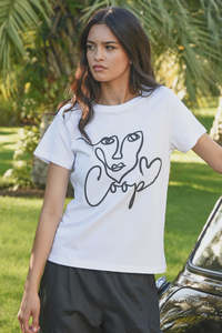 Trelise Cooper: Face Value Tee - White