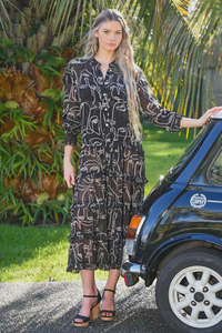 Trelise Cooper: Frills and Thrills Dress / Black