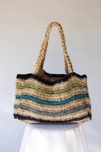 Excluded From Winter Sale: Elle Grande Tote / Tide Stripe