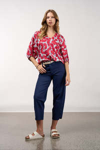 Madley Sweetly: Take Flight Top / Poppy Multi