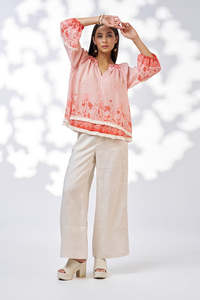 Loobies Story: Xanthe Top / Burnt Orange Multi