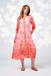 Loobies Story: Stevie Midi Dress / Blood Orange Multi