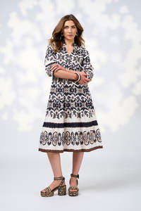 Loobies Story: Zoe Midi Dress / Ecri Multi